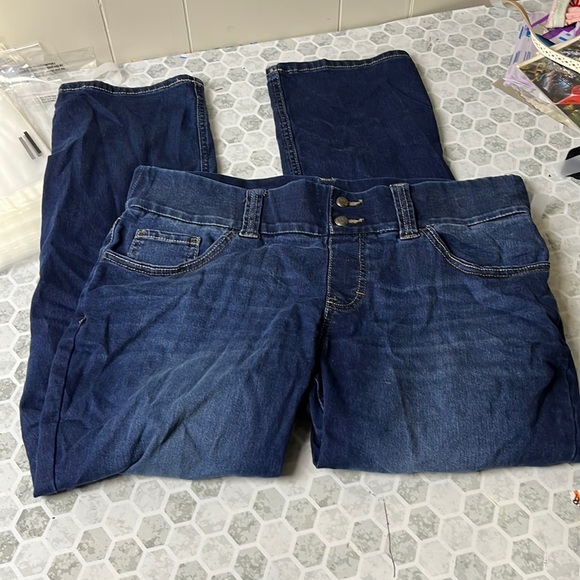 Riders by Lee Denim - Riders by Lee Sz 14P Elastic Waist Straight Leg Denim Jeans